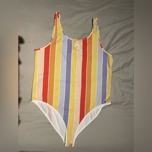Nike striped bodysuit